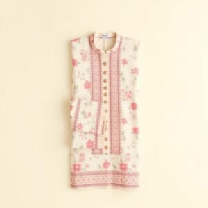 Ivory & Lilac Lawn Suit