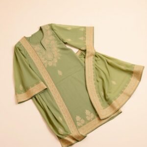 Sage Embroidered Suit